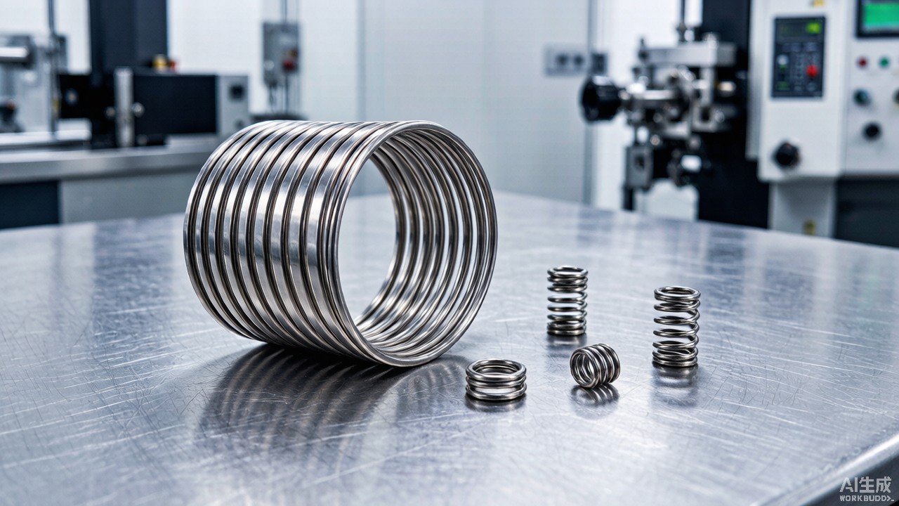 Precision coiled nickel alloy spring strip and finished industrial springs Springex 300 UNS N03300