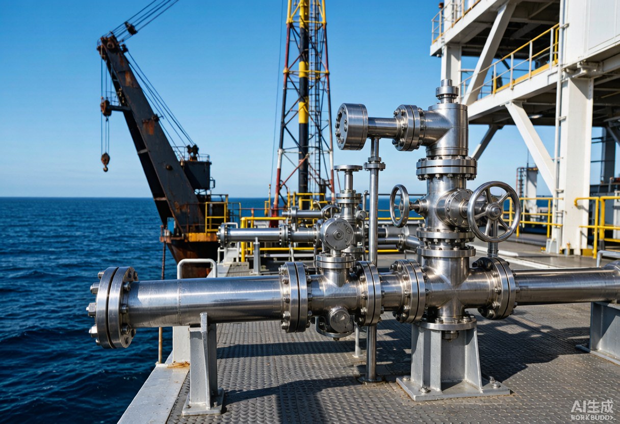 Offshore oil and gas platform with subsea christmas tree wellhead and nickel alloy flowline piping - Hangbo Alloy