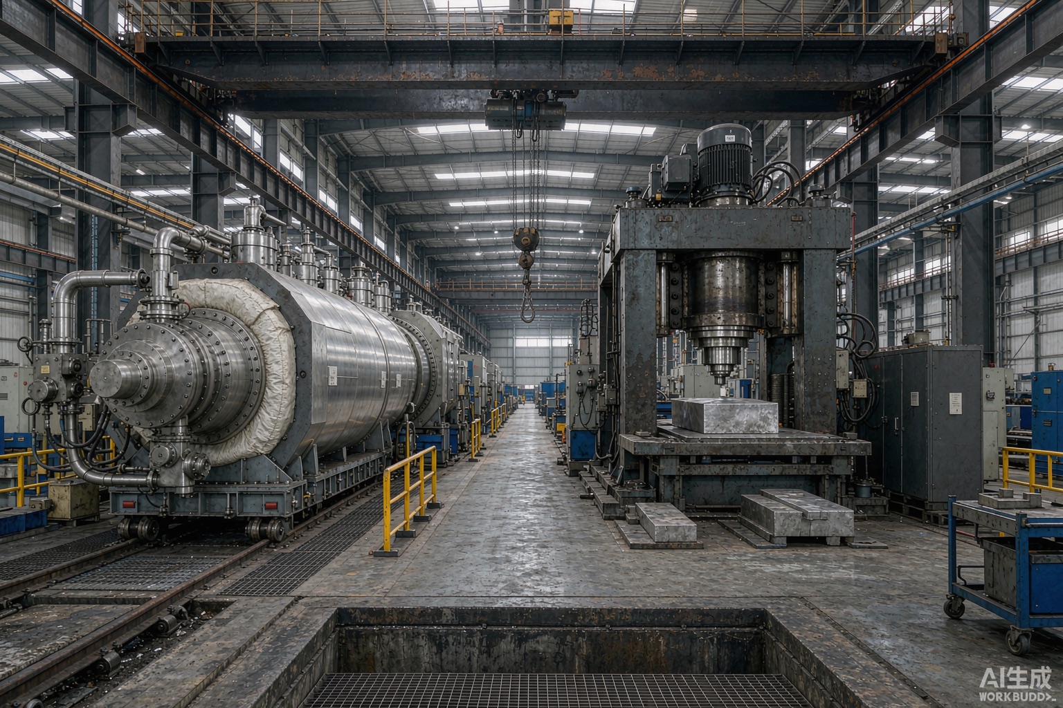 Inside a nickel alloy manufacturing plant showing vacuum induction melting furnace and electroslag remelting equipment - Hangbo Alloy