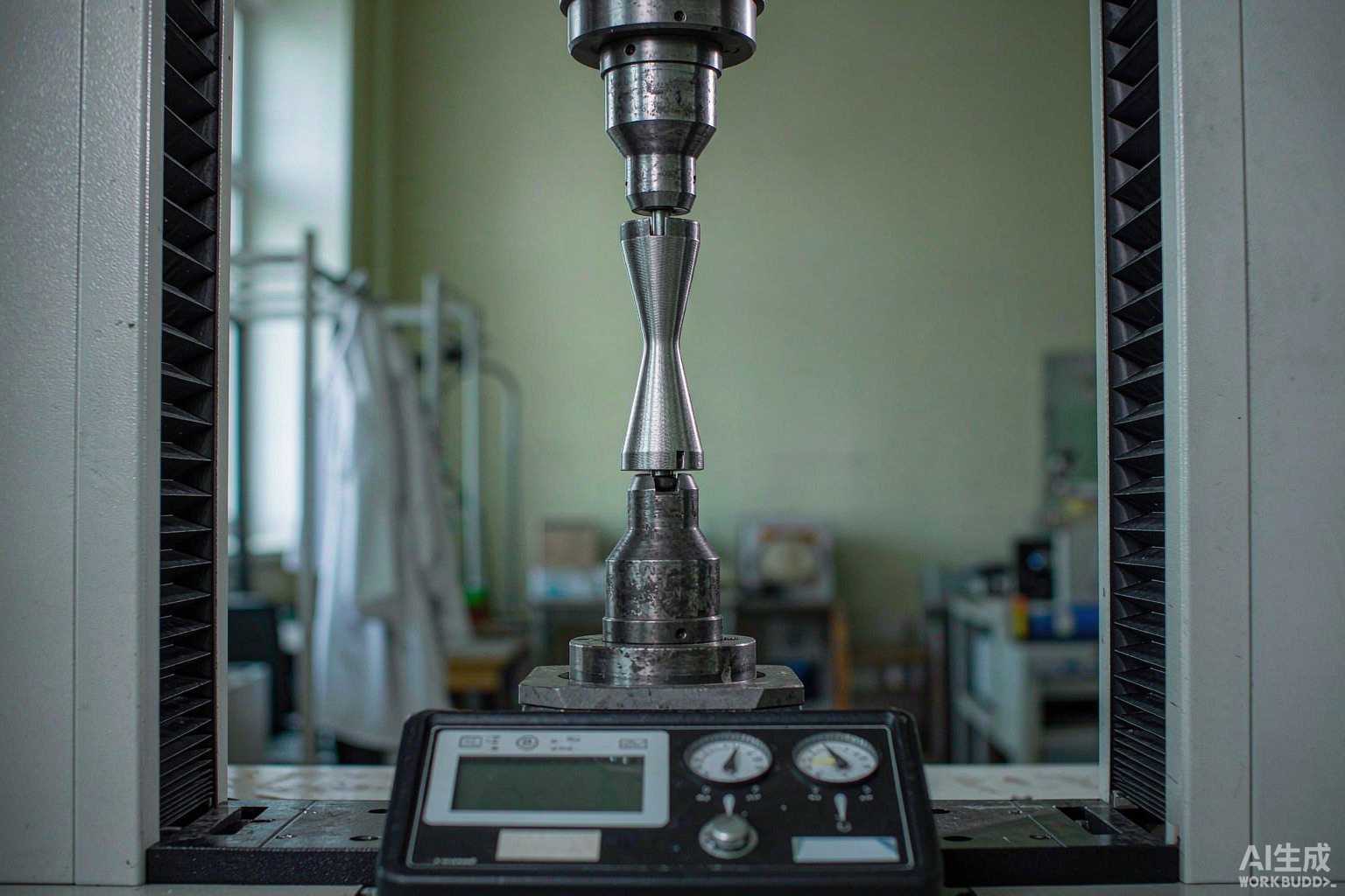 Quality engineer comparing a nickel alloy mill test certificate with hardness and tensile results on a screen - Hangbo Alloy
