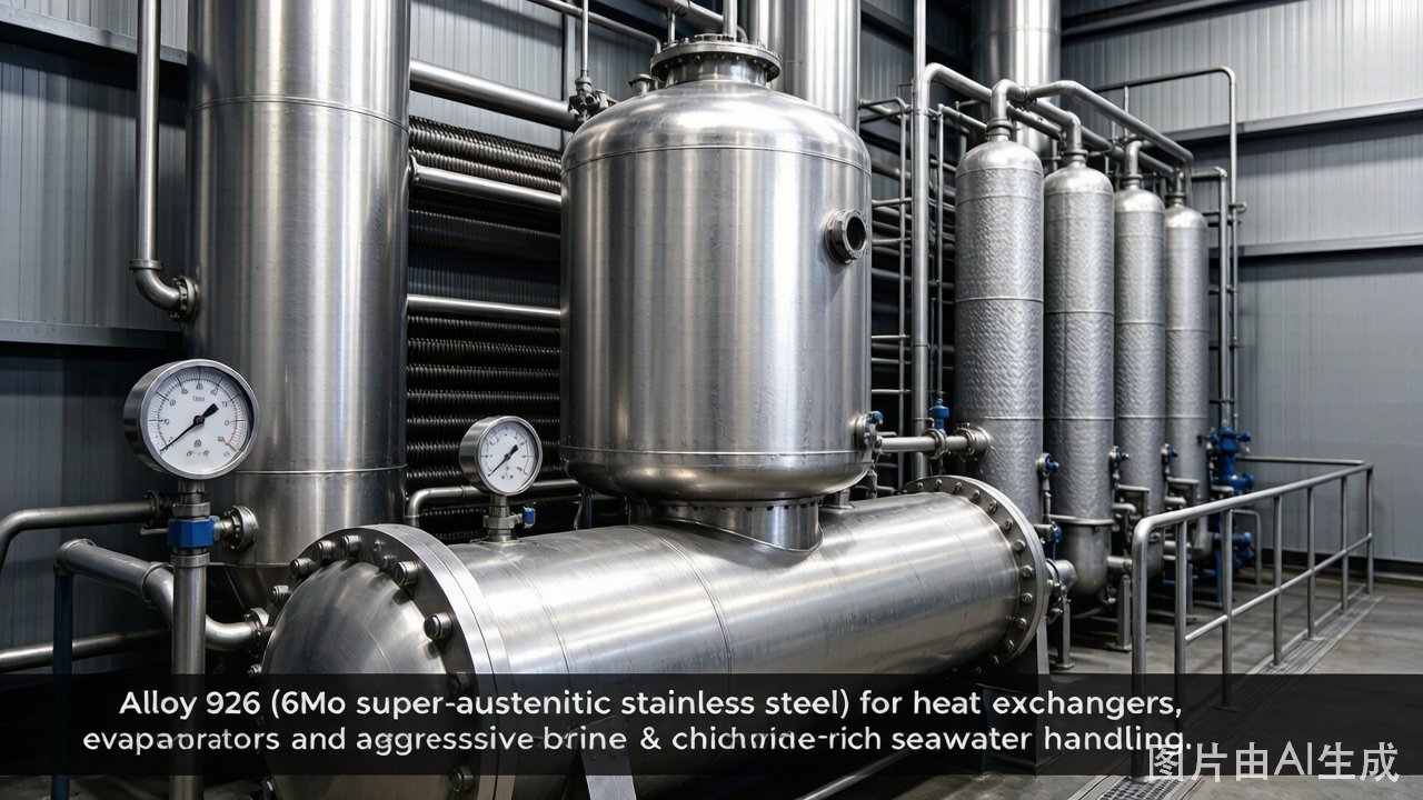 Alloy 926 6Mo super-austenitic stainless steel seawater chloride resistance offshore FGD